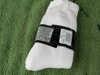 Vintage NOS Nike Swoosh Air Jordan Crew Socks Black/White Estate Find 3