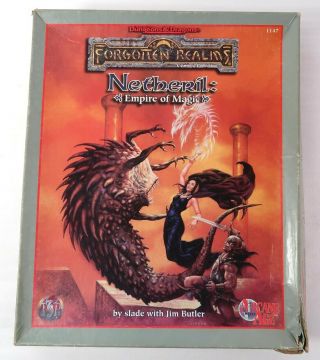 Ad & D Forgotten Realms Netheril Empire Of Magic Vintage 1996 Very Complete 1147