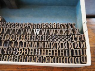 Vintage Brass Letterpress Type,  Bookbinding,  Hotfoil,  Craft Projects & More (4) 5