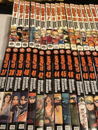 Naruto by Masashi Kishimoto Manga Volumes 1 - 72 English Complete Full Set Rare 2