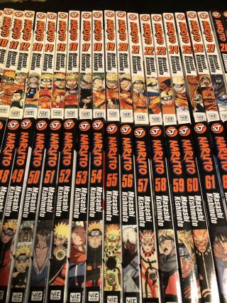 Naruto by Masashi Kishimoto Manga Volumes 1 - 72 English Complete Full Set Rare 3