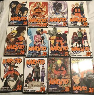 Naruto by Masashi Kishimoto Manga Volumes 1 - 72 English Complete Full Set Rare 9