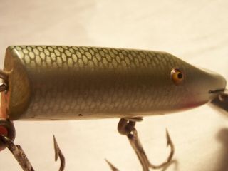 VINTAGE RARE EARLY CREEK CHUB JOINTED HUSKY PIKIE MULLET 3007 FISHING LURE 2