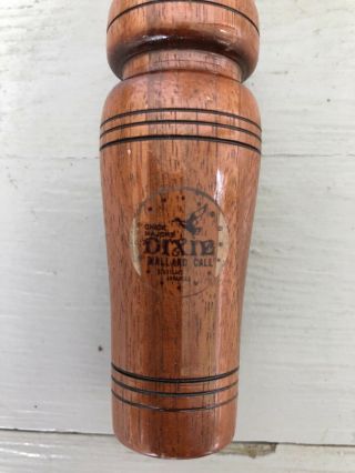 Vintage Chick Major Of Stuttgart,  Dixie Duck Call With Rare Clear “bullet” Label