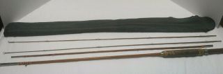 Vintage Heddon Bamboo Fly Fishing Rod 8 - 8 