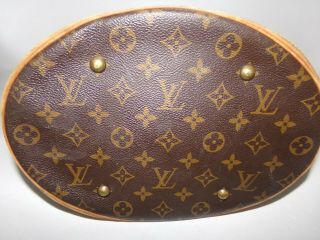 Vintage Louis Vuitton Large Monogram Bucket Bag Shopper with Pouch AR0020 7