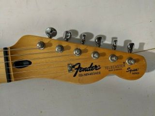 RARE Fender Squier MIM 1994 Telecaster Electric Guitar w/ Gigbag 6