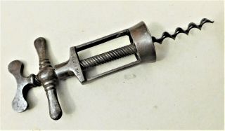 The Victor Steel Frame Fly Nut Corkscrew Vintage Antique