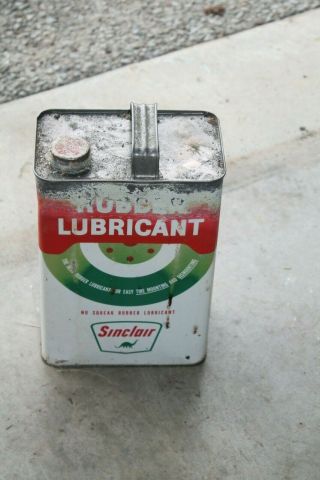 Rare Vintage Sinclair Oil No Squeak Rubber Lubricant Full