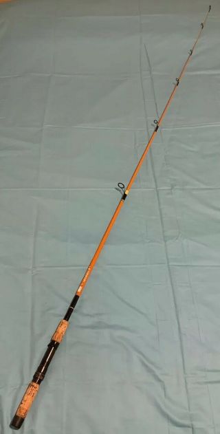 Kencor Sp66 - 2v Tenlew Magnaglas 6’6” 4 - 12lb Fishing Rod Vintage Rare