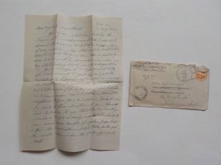 Wwii Letter 1945 Atomic Bomb Russian Drive On Japan Navy Sailor Ted Vtg Ww 2 Ww2