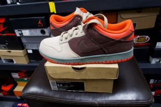 Nike Sb Dunk Low Cl Size 9.  5 Og Retro Vtg Vintage Skateboard Brown Orange Vnds