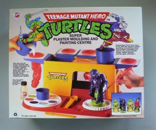 Vintage Tmnt Teenage Mutant Ninja Turtles Plaster Moulding Centre Mib 1990