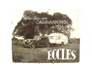 Vintage Printed Sales Brochure Better Than Ever Caravanning In 1936 With Eccles