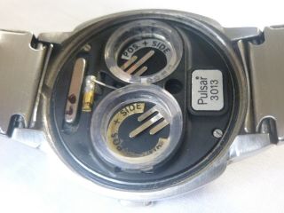Vintage Men ' s Tiffany & Co Pulsar P3 LED Digital Watch Stainless Steel 10