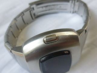 Vintage Men ' s Tiffany & Co Pulsar P3 LED Digital Watch Stainless Steel 4