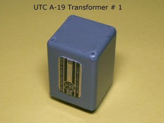 Vintage Utc A - 19 Audio Transformer