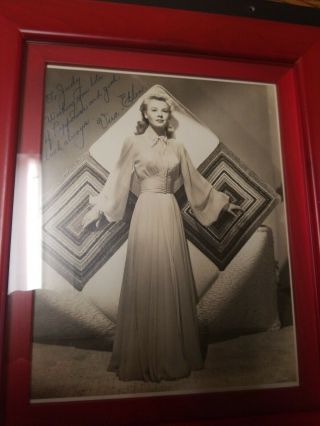 Vera - Ellen Early Vintage Autographed 8×10 Black And White Inscribed