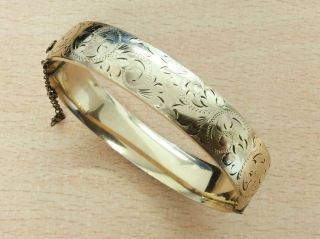 Vintage 1/5th 9ct Rolled Gold Bangle 1950