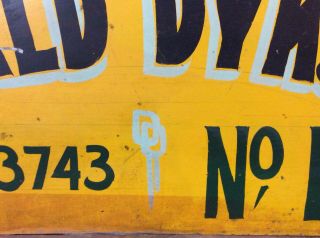 Antique Vtg 30s 40s JOHN DEERE COLORS Farm Lease Folk Art Hand Painted Tin Sign 5