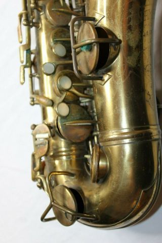 Vintage Pan American 1921 Made In USA Elkhart Indiana Alto Saxophone 5