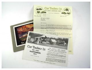 Vintage Printed Sales Brochure Car Cruising The Holiday Caravan Co Oxford