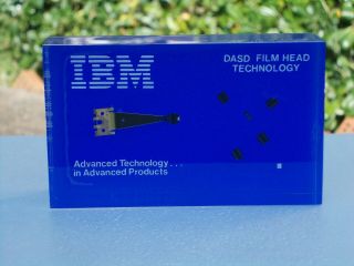 Vintage IBM S/370 mainframe Lucite disk head dasd 3380 Paperweight Collectible 2