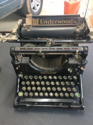 Vintage Antique Early 1900s Underwood No.  5 Standard Typewriter Sn 427091 Repair