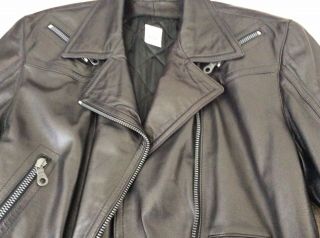 W.  Germany Mondi leather Jacket Size 36 Rare Vintage Biker 3
