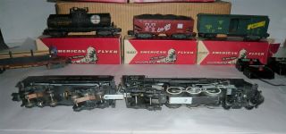 VINTAGE AMERICAN FLYER 326 ENGINE,  TENDER TRAIN SET W/BOXES & OUTFIT BOX 20360 6
