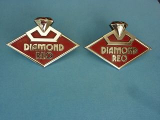 Vintage Diamond Reo Truck Emblem Fender / Hood Ornament Badge Belt Buckle T
