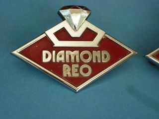 Vintage Diamond Reo Truck Emblem Fender / Hood Ornament Badge Belt Buckle t 2