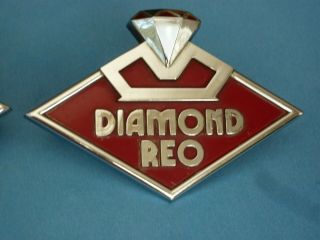Vintage Diamond Reo Truck Emblem Fender / Hood Ornament Badge Belt Buckle t 3