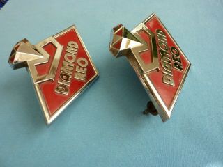 Vintage Diamond Reo Truck Emblem Fender / Hood Ornament Badge Belt Buckle t 5