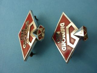 Vintage Diamond Reo Truck Emblem Fender / Hood Ornament Badge Belt Buckle t 7