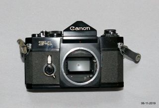 Canon F - 1,  Motor Drive MF,  Rare Connecting Cord & 50/1.  4 FD Lens.  & 2