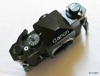 Canon F - 1,  Motor Drive MF,  Rare Connecting Cord & 50/1.  4 FD Lens.  & 4