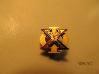 Vintage Rare 14k Gold Tiffany And Company Chi Phi Fraternity Pin Low Bond 7420