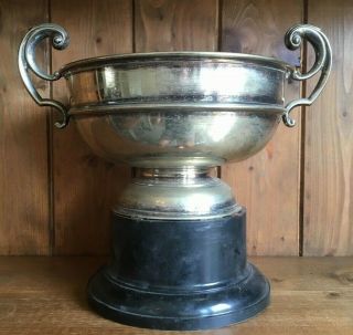Large Not Engraved Vintage Silver Plate Trophy,  Loving Cup,  Trophies,  Trophy