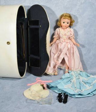 Vintage Madame Alexander Cissette Doll W/ Robe Dress Stockings Shoes Case & More