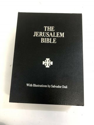 Jerusalem Bible 1970 Salvador Dali Vintage Illustrated Slipcover Case Box Hb