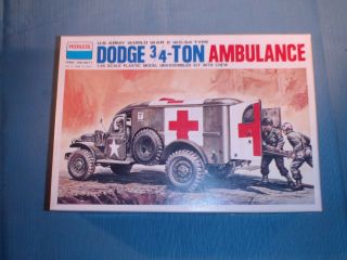 Vintage Peerless Dodge 3/4 Ton Ambulance Ww Ii Wc - 54 Type Model Kit - 1/35 Scale