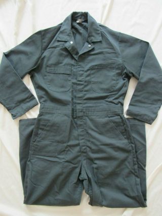 Vtg Nos 60s Sears Tradewear Green Coverall Work Wear Suit Sz 40 R Talon Zippers