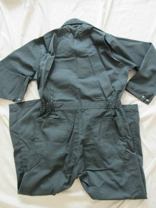 Vtg NOS 60s Sears Tradewear Green Coverall Work Wear Suit Sz 40 R Talon Zippers 7