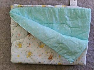 Vintage 1985 Teddy Beddy Bear Sleeping Bag Sleepsack Zip Quilt Comforter Riegel