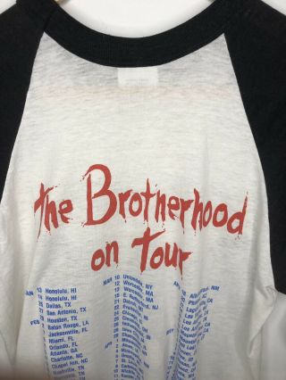 Bon Jovi ‘The Brotherhood On Tour’ 1989 Spring Ford Raglan VTG T - Shirt Size Lrg 3