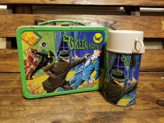 1967 " Bruce Lee " Green Hornet Lunchbox With Thermos ( ((very Rare)) )