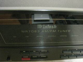 Vintage McIntosh MR 7083 MR7083 AM FM Stereo Tuner READ LISTING 3