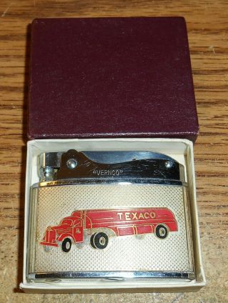 Vintage Texaco 25th Anniversary 1935 1960 Flat Advertising Lighter/rare