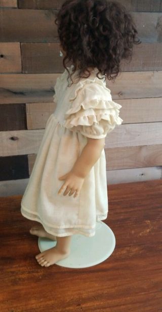 Vintage Annette Himstedt 10 Year Puppen Kinder Doll with stand RARE 6